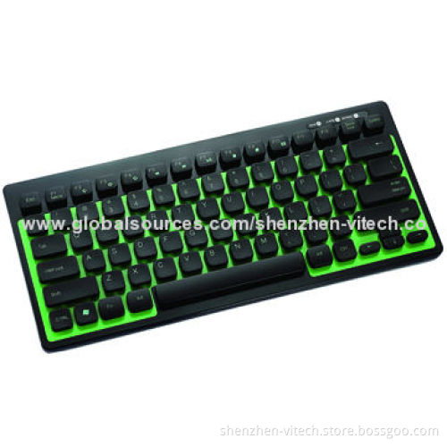 Fashionable Mini Bluetooth Keyboard, Washable, OEM Orders Acceptable